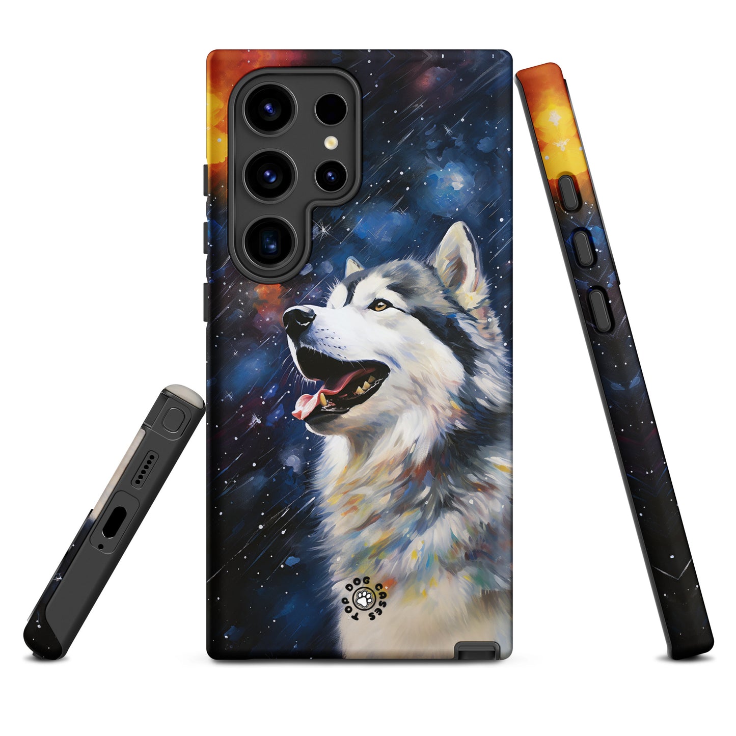 Happy Siberian Husky - Samsung Phone Case - Cute Phone Cases